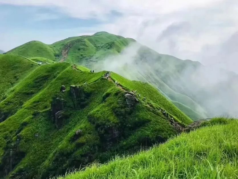 ★绿色武功山 | 汽车团2晚2天（本周有帐篷节）-徒步中国-江西-赏云海 向云端高山绿草甸~精华穿越《每周五晚出发》